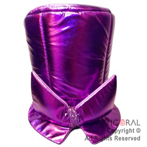 SOMBRERO GALERA METAL LISO CON MO�O VIOLETA x 1
